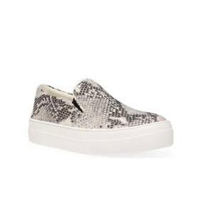 Steve Madden snakeskin platform sneakers, size 8